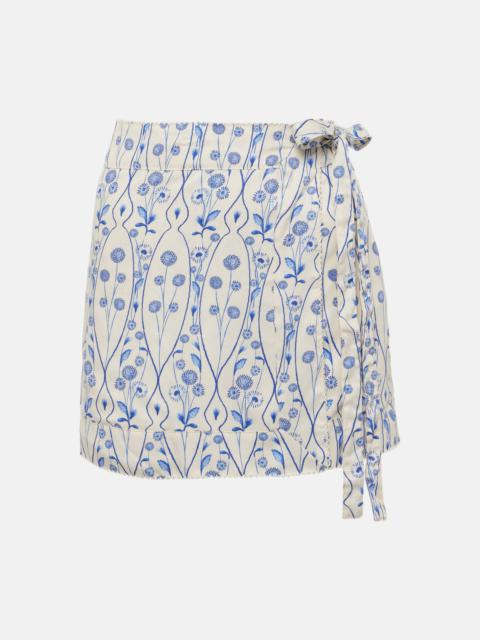 Luna floral wrap skirt