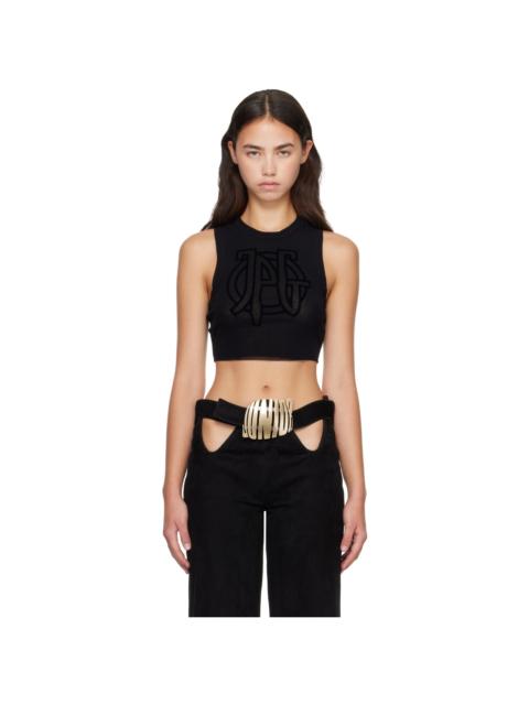 Jean Paul Gaultier Black 'The JPG Crop' Tank Top