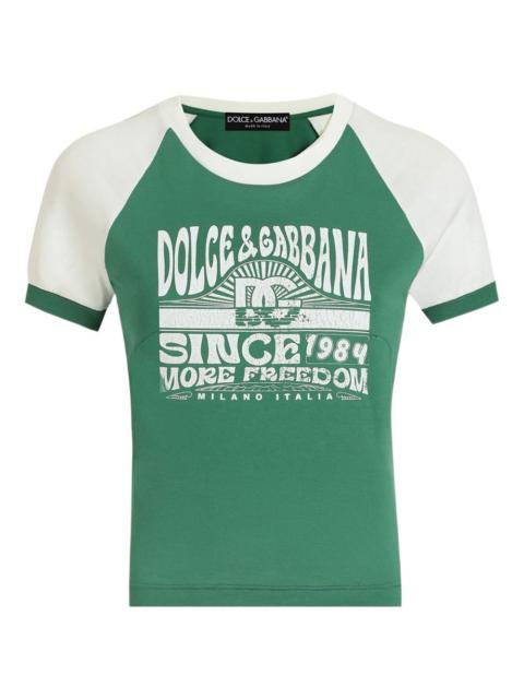 Dolce & Gabbana graphic-print cotton T-shirt
