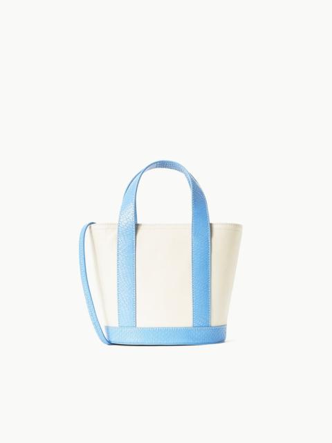 STAUD STAUD ALLORA MINI TOTE CREAM STAUD BLUE