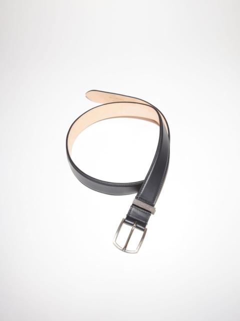 Acne Studios Matte leather belt - Black