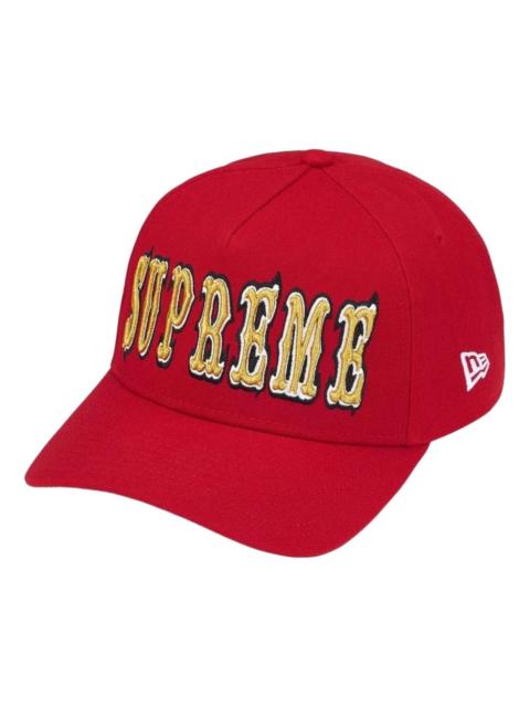 Supreme Supreme x New Era SS26 Gothic Outline Adjustable Cap 'Red' SUP-SS26-1050-RED