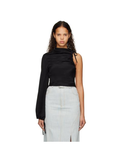 Elleme Black Asymmetric Blouse