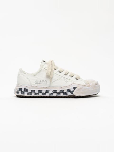Maison MIHARAYASUHIRO "HANK" OG Graffiti Check Sole Canvas Low-top Sneakers
