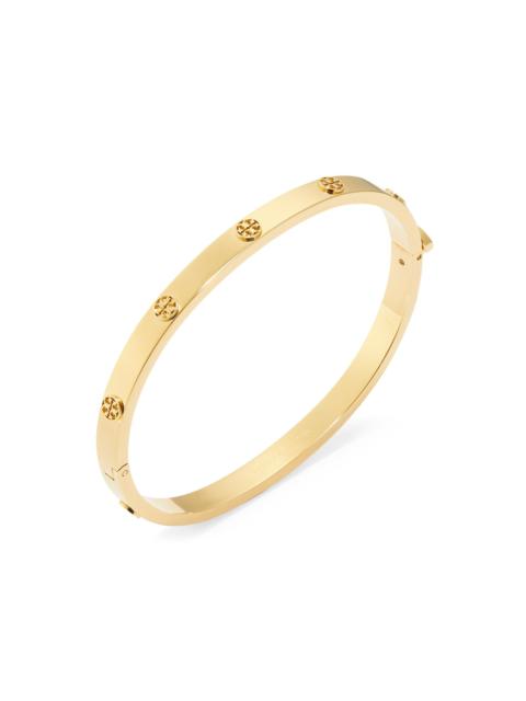 TORY BURCH Women's Icon Stainless Steel Logo Bangle - Tory Gold