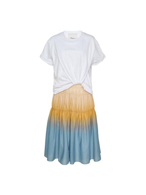 3.1 Phillip Lim Ombré T-Shirt Combo Dress