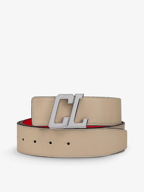 Christian Louboutin Rui logo-buckle leather belt