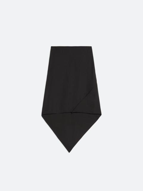 Helmut Lang VIRGIN WOOL SCARF HEM SKIRT