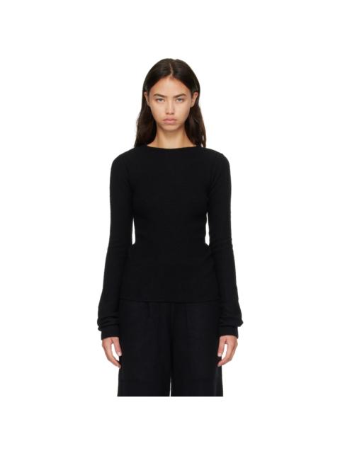 Rick Owens Black Tower Tight LS Sweater