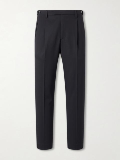 BARENA Straight-Leg Pleated Wool-Blend Gabardine Trousers