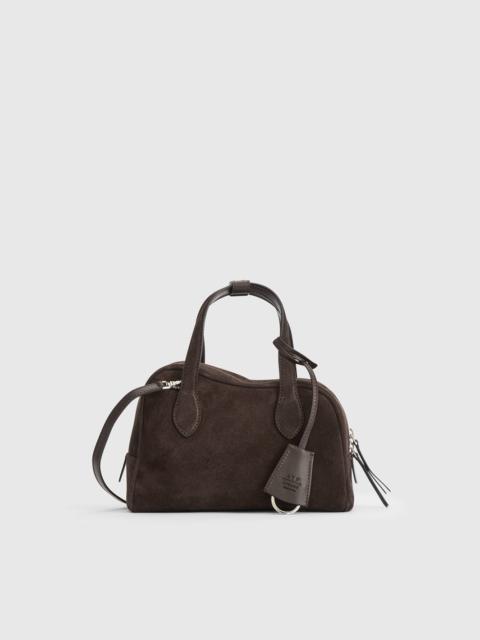 ATP ATELIER Ormelle Walnut Suede Top handle bag