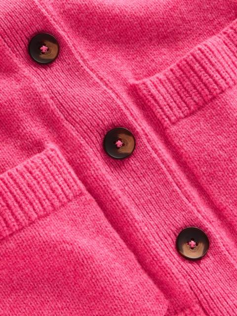 BODEN Marion Merino Cardigan-Rose Pink