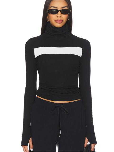 Lennon Rib Turtleneck Top