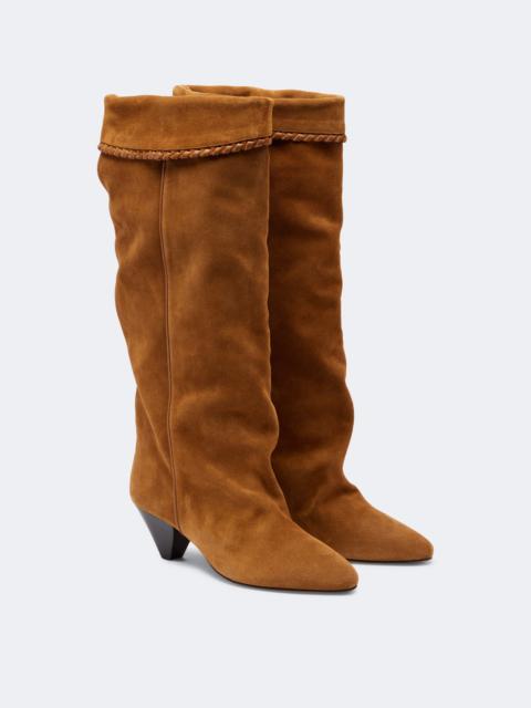 Isabel Marant Elita suede knee-high boots