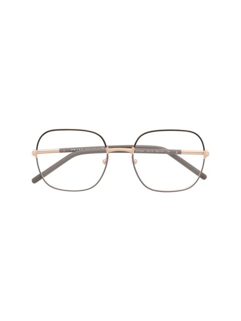 Prada oval wire-frame optical glasses