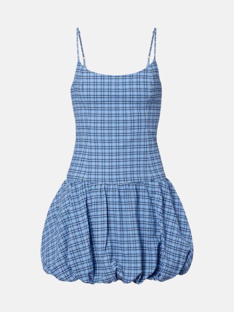 FAITHFULL Pelea checked cotton minidress