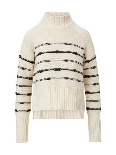 VERONICA BEARD VIORI STRIPED SWEATER