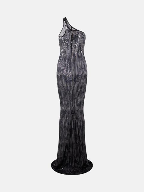 Rick Owens Lilies Lilies one-shoulder sequined tulle gown