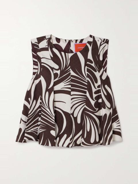 Icing On Top printed jacquard top