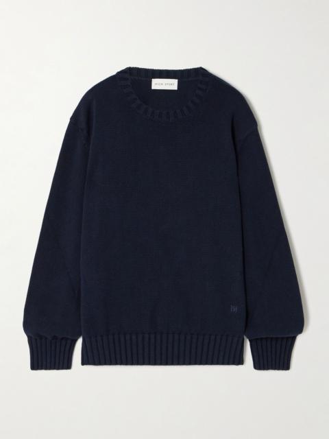 HIGH SPORT Jordan cotton sweater Navy