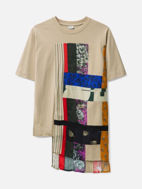 Dries Van Noten BOXY-FIT T-SHIRT WITH PATCHWORK FLAG
