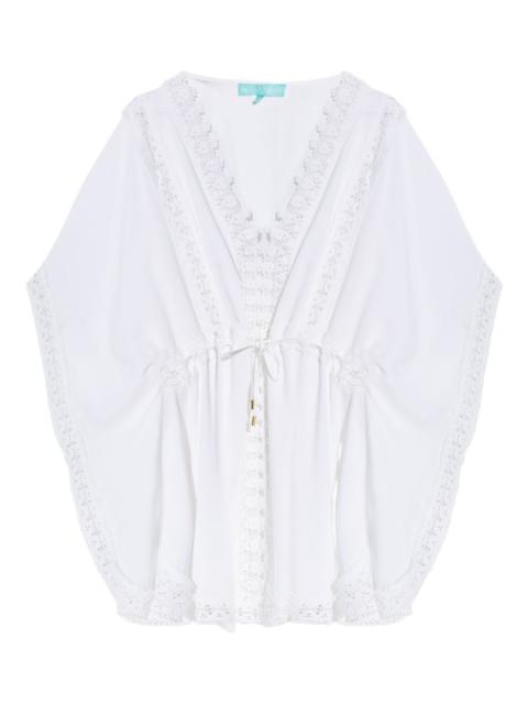 MELISSA ODABASH Evin lace-trim beach cover-up