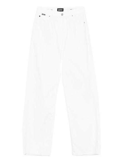 BOSS button-fly straight-leg jeans