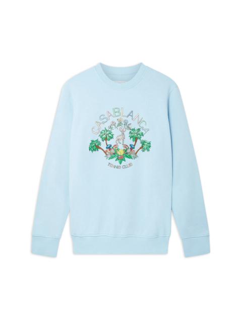 CASABLANCA Blue Palm Springs Tennis Club Sweatshirt