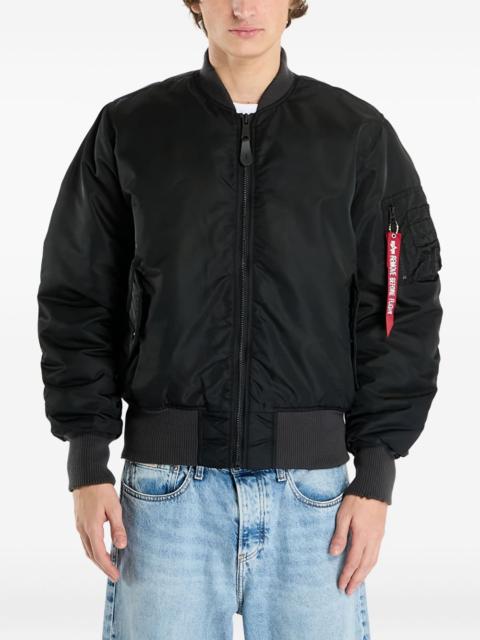 ALPHA INDUSTRIES Alpha Industries MA-1 Distressed internal pocket bomber jacket
