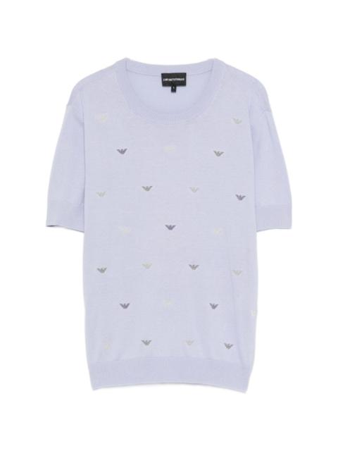 EMPORIO ARMANI embroidered short-sleeve T-shirt