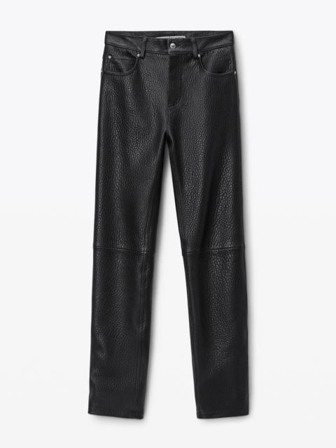 Alexander Wang Slim-Leg Pants in Primal Lambskin Leather