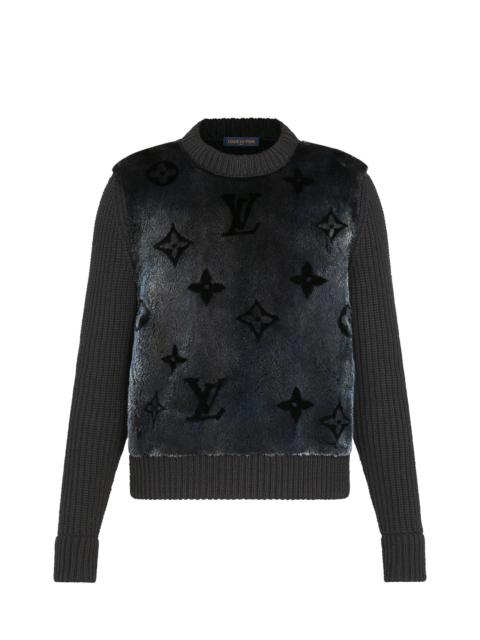 Louis Vuitton Monogram Fur Crewneck