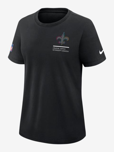 Nike New Orleans Saints Crucial Catch Women's Nike Dri-FIT NFL T-Shirt
