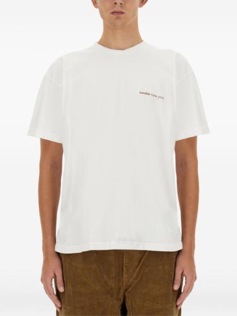 AWAKE NY back-print cotton T-shirt