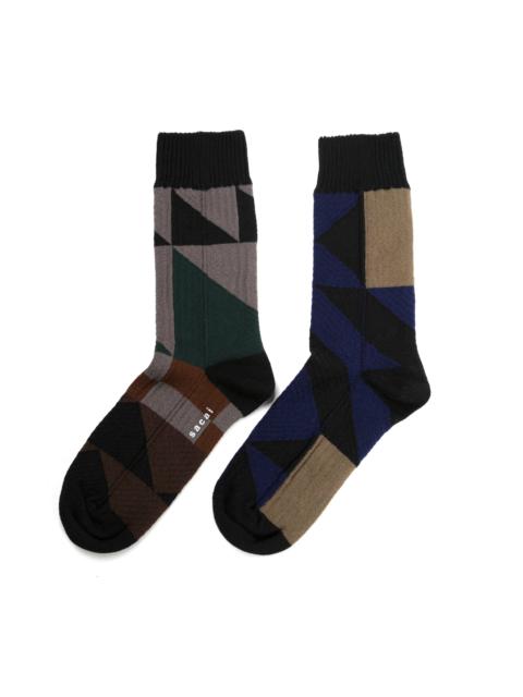 sacai sacai x A.P.C. Quilts Socks