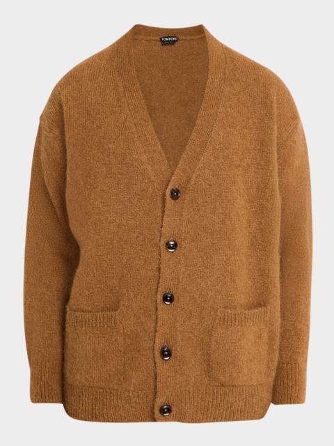 TOM FORD Men's Wool-Blend Knit Cardigan