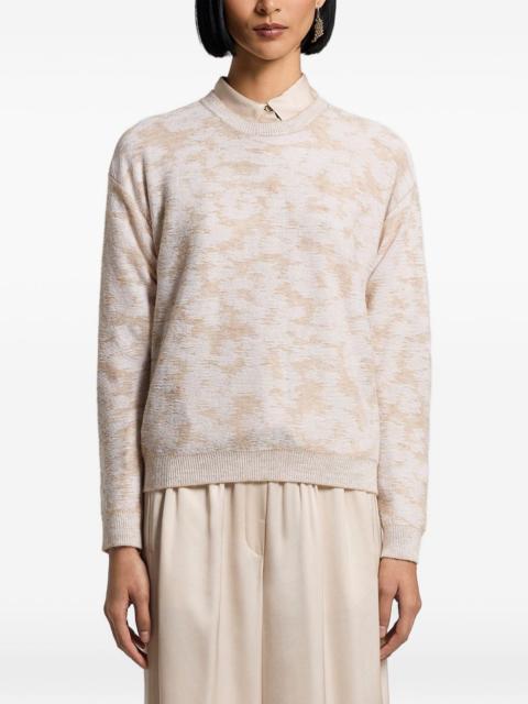 PESERICO sequinned patterned sweater