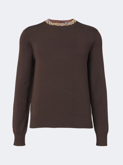 Burberry Burberry Check wool sweater