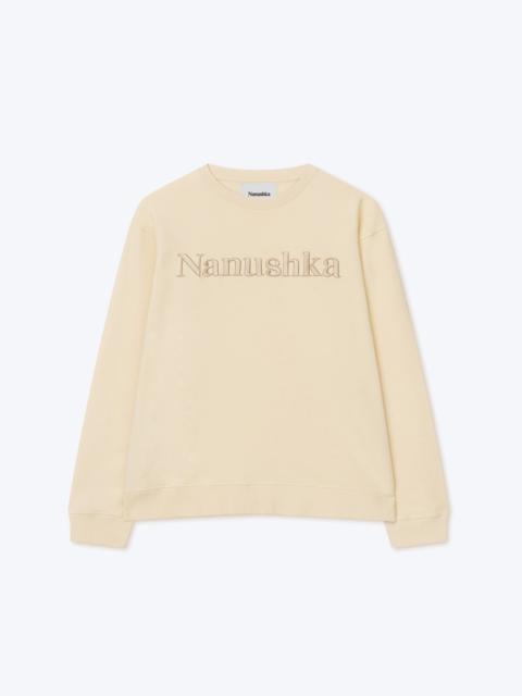 Nanushka REMY - Logo sweatshirt - Creme