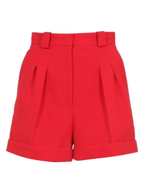 Moschino pleated-details shorts