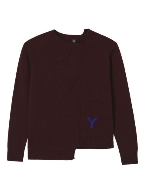 Y's asymmetric-hem wool sweater