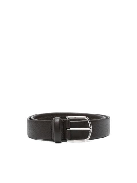 Canali leather belt