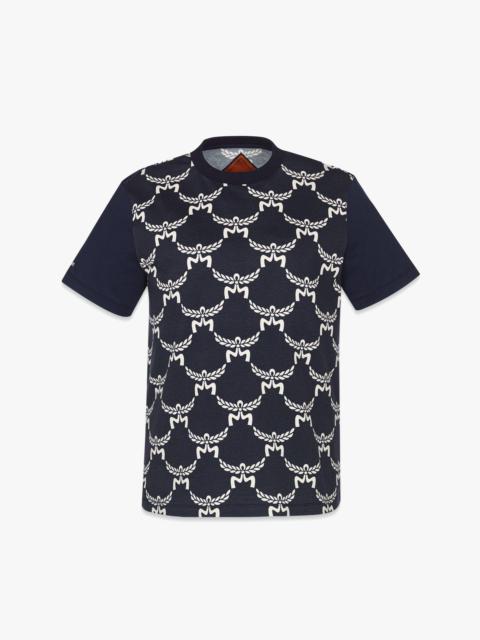 MCM Lauretos Monogram T-Shirt in Organic Cotton