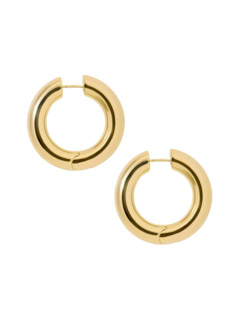 JENNIFER FISHER Samira Hinged Huggie Earrings - Yellow Gold - 0.75in