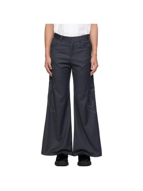 KUSIKOHC Gray 'Right To Fail' Oversized Trousers