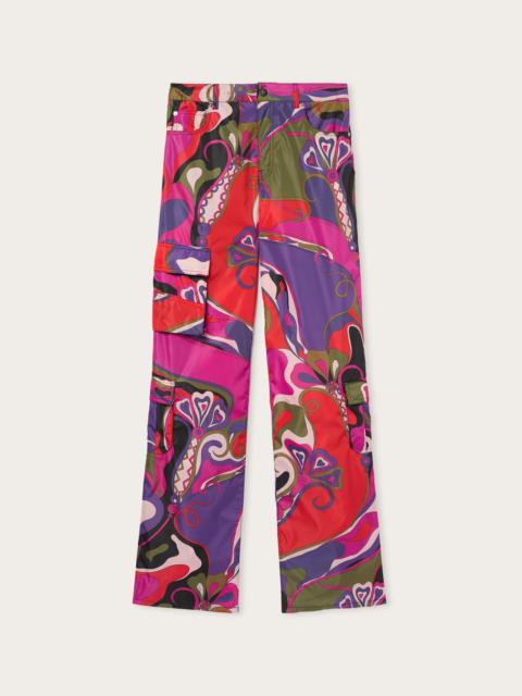 PUCCI ORCHIDEE PRINT CARGO PANTS