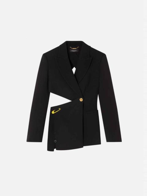 VERSACE Safety Pin Cut-out Blazer