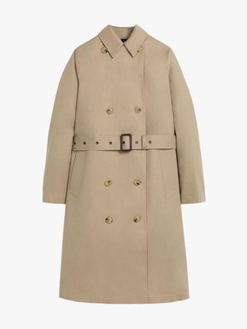 Mackintosh MORNA FAWN BONDED COTTON TRENCH COAT