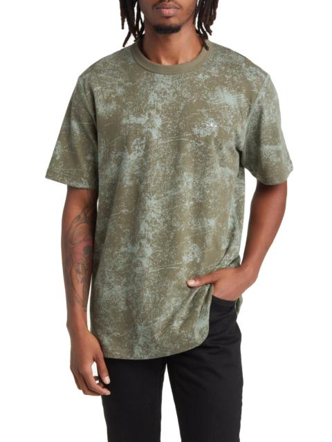 Camo Print Cotton T-Shirt