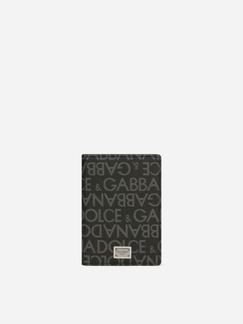 Dolce & Gabbana Coated jacquard passport holder